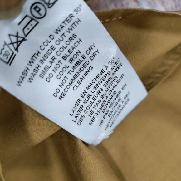 OFFICINE GENERALE Virginie Quiet Luxury Brown Modest Lagenlook Shirt Dress M - Picture 13 of 16